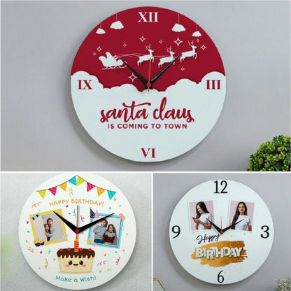 Personalized Sublimation MDF Table Clock