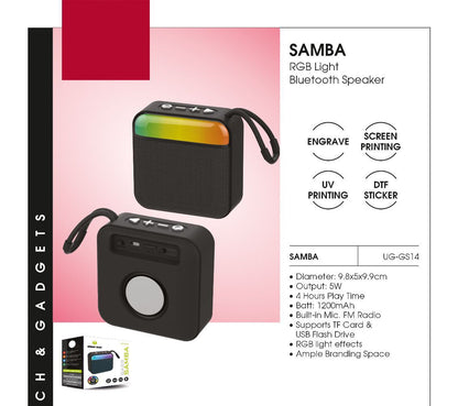Personalized Samba Wireless Speaker with RGB Lights