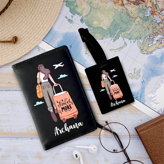 Personalized Passport & Bag Tag Combo For Adults