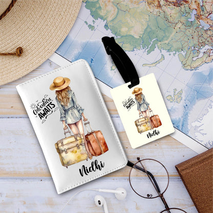 Personalized Passport & Bag Tag Combo For Adults