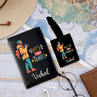 Personalized Passport & Bag Tag Combo For Adults