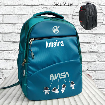 Personalized NASA Themed School Bag (16 Inch)