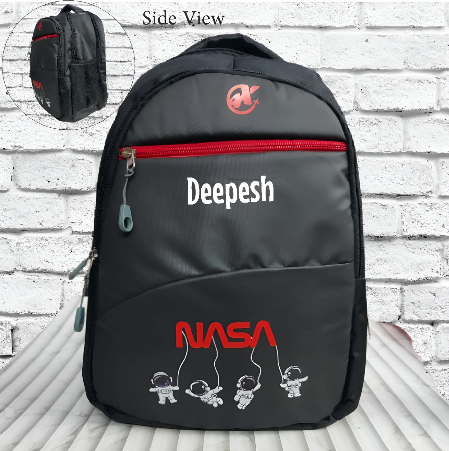 Personalized NASA Themed School Bag (16 Inch)