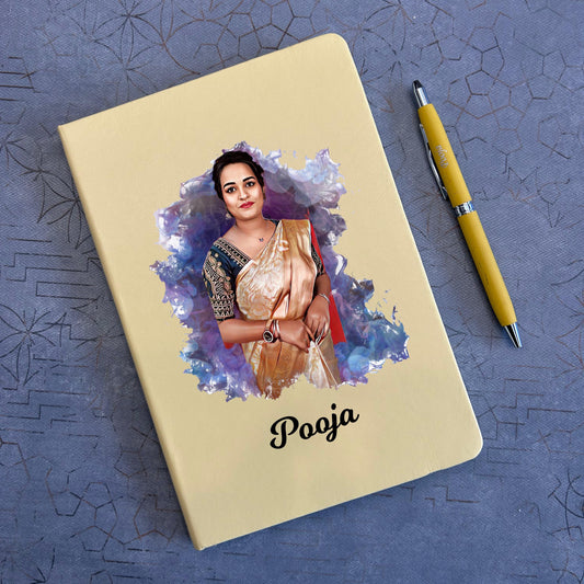 Personalized Pastel Artistic Diary & Pen Combo