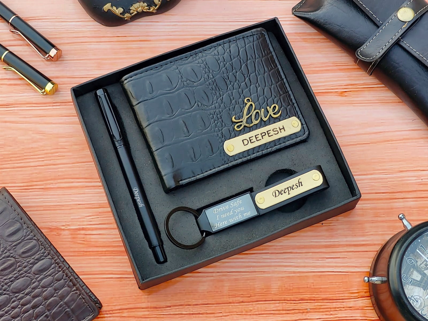 Personalized Wallet Mini Combo (3-Piece Set)
