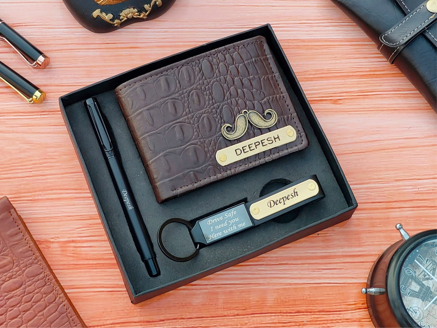 Personalized Wallet Mini Combo (3-Piece Set)