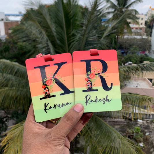 Personalized Sublimation MDF Luggage & Bag Tags