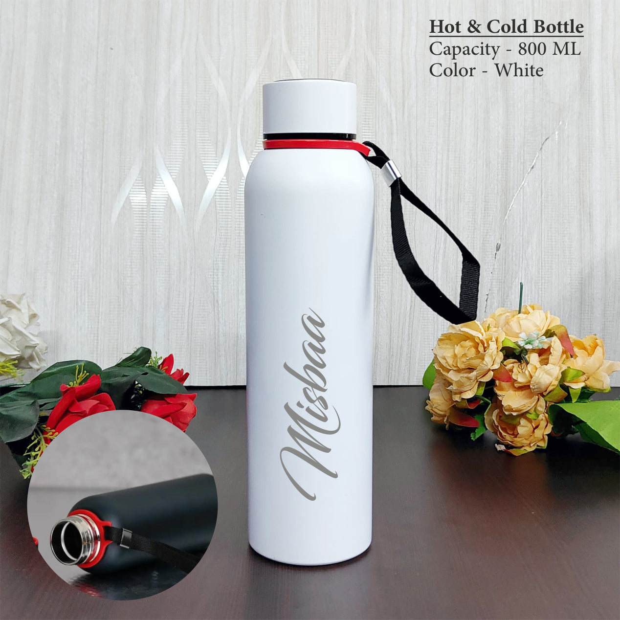 Personalized Hot & Cold Vacuum Bottle (800 ML)