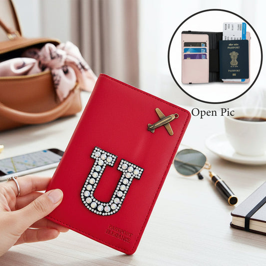 Personalized Initial Passport Cover