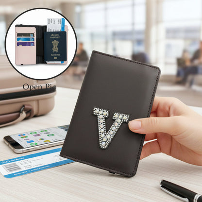 Personalized Initial Passport Cover