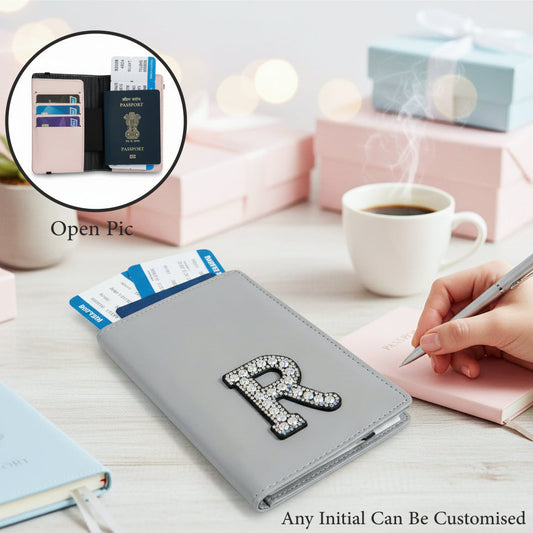 Personalized Initial Passport Cover