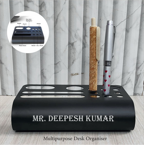 Mobile & Stationery Holder With FREE Metal Pen