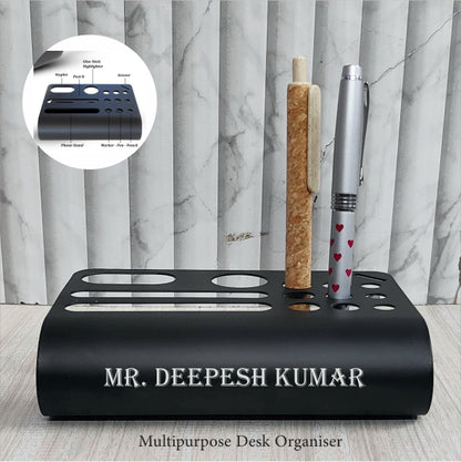 Mobile & Stationery Holder With FREE Metal Pen