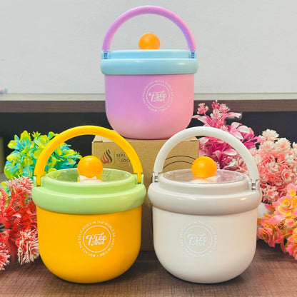 Premium 500ml Insulated Stainless Steel Meal Box & Soup Bowl