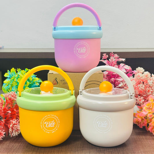 Premium 500ml Insulated Stainless Steel Meal Box & Soup Bowl