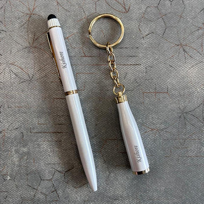 Personalized Bottle Shape Keychain & Pen Set