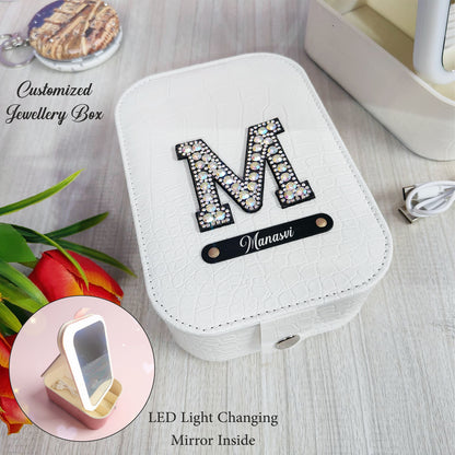 Personalized LED Mirror Makeup Box