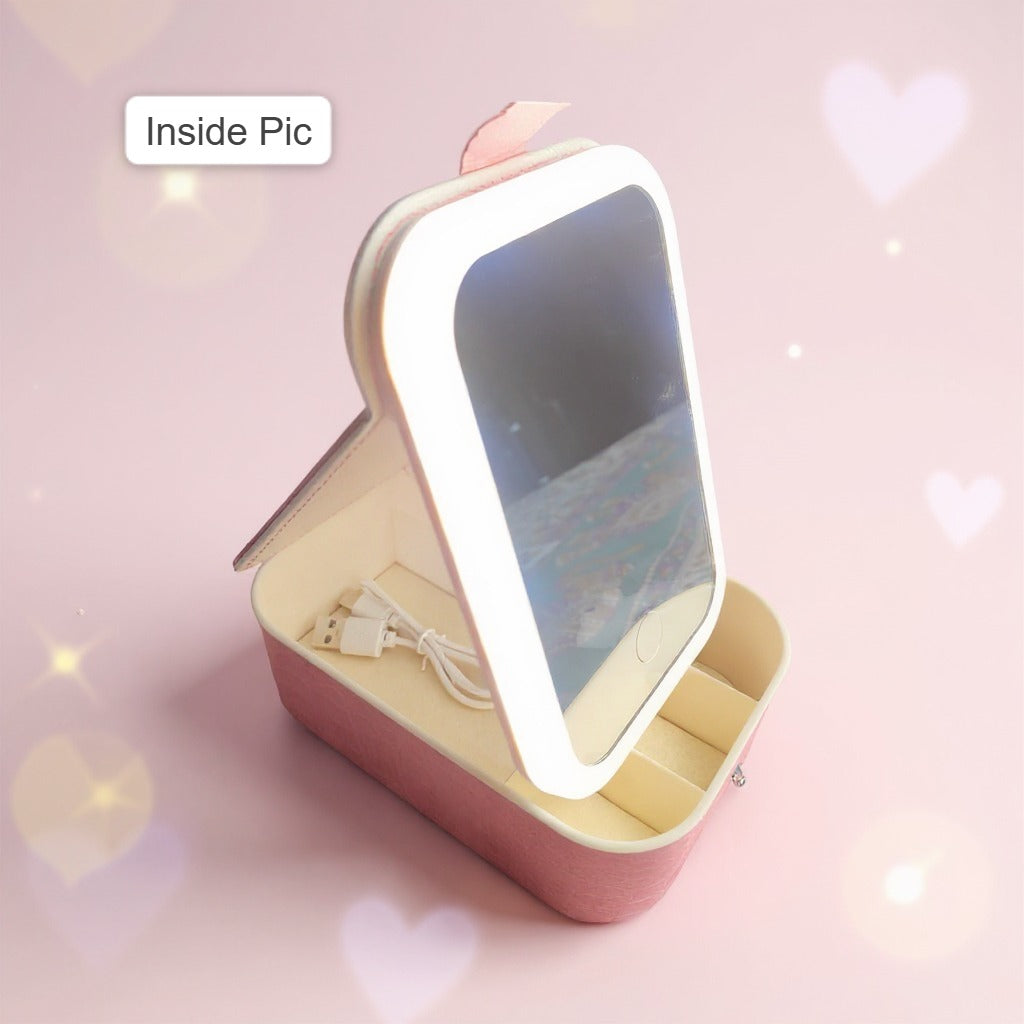 Personalized LED Mirror Makeup Box