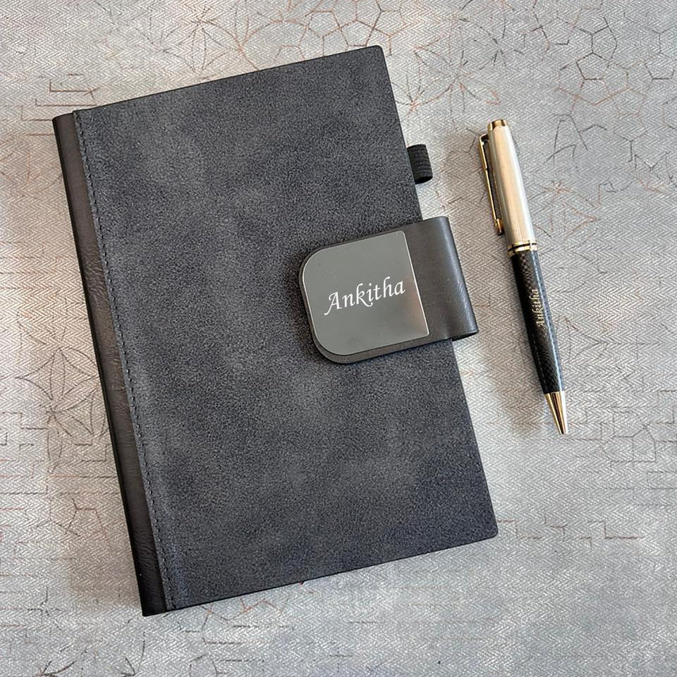 Personalized Premium Markon Diary & Pen Set