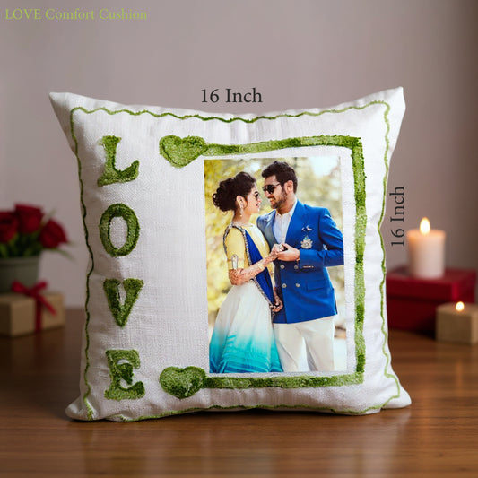 Personalized 16x16 Photo Pillow with Washable Cover