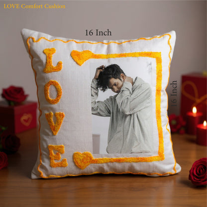 Personalized 16x16 Photo Pillow with Washable Cover