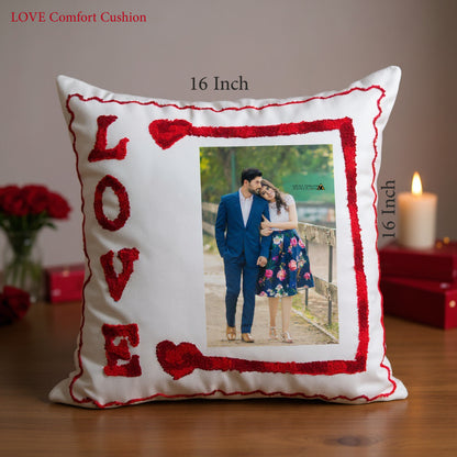 Personalized 16x16 Photo Pillow with Washable Cover