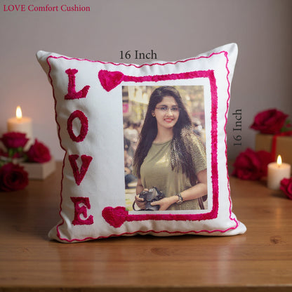 Personalized 16x16 Photo Pillow with Washable Cover