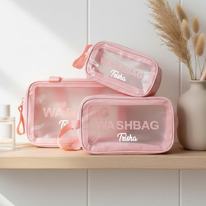 Personalized Hanging Travel Wash Bag