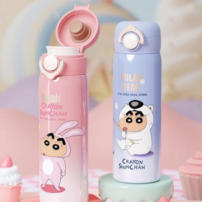 Premium 500ml Insulated Stainless Steel Shinchan Theme Bottle
