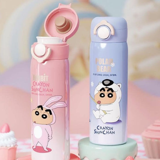 Premium 500ml Insulated Stainless Steel Shinchan Theme Bottle