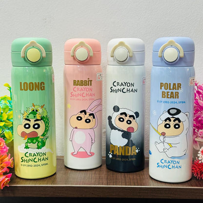 Premium 500ml Insulated Stainless Steel Shinchan Theme Bottle