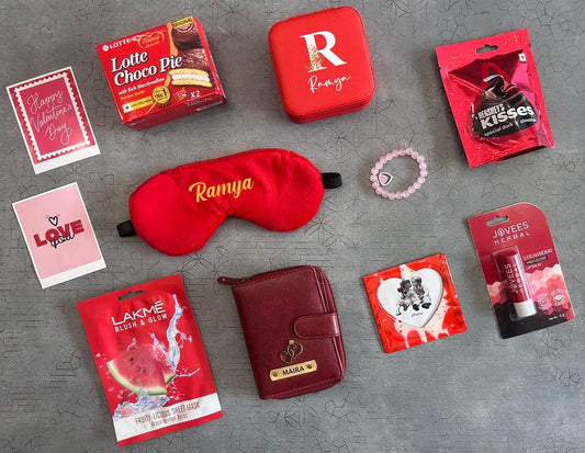 Personalized Radiant Red Women's Hamper