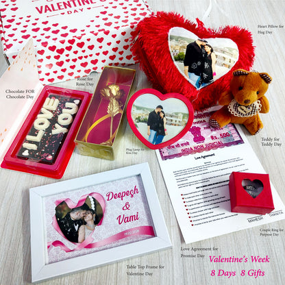 Personalized "8 Gifts for 8 Days" Valentine's Week Combo