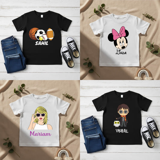 Personalized Kids Cotton T-Shirts