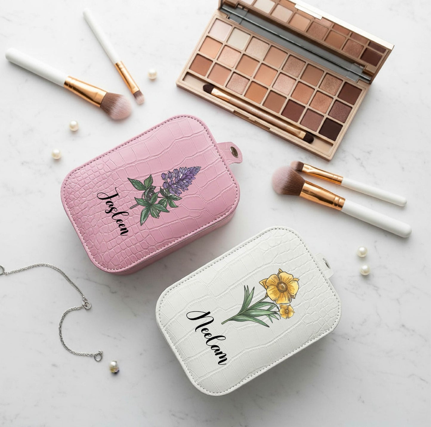 Personalized LED Mirror Makeup Box