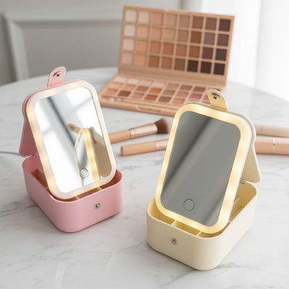 Personalized LED Mirror Makeup Box