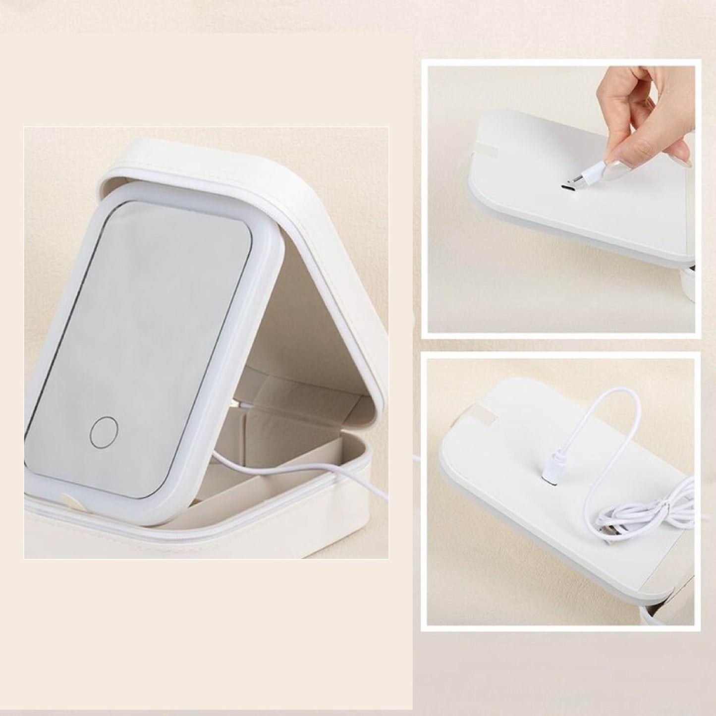Personalized LED Mirror Makeup Box