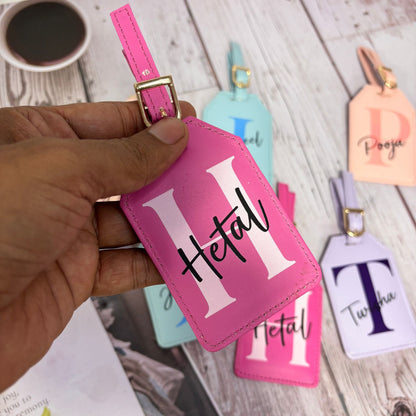 Personalized Leather Travel Bag Tag