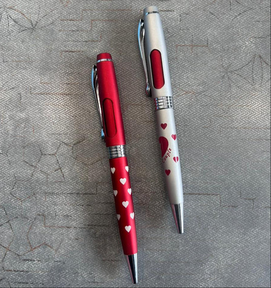 Personalized Couple Name Heart Pen