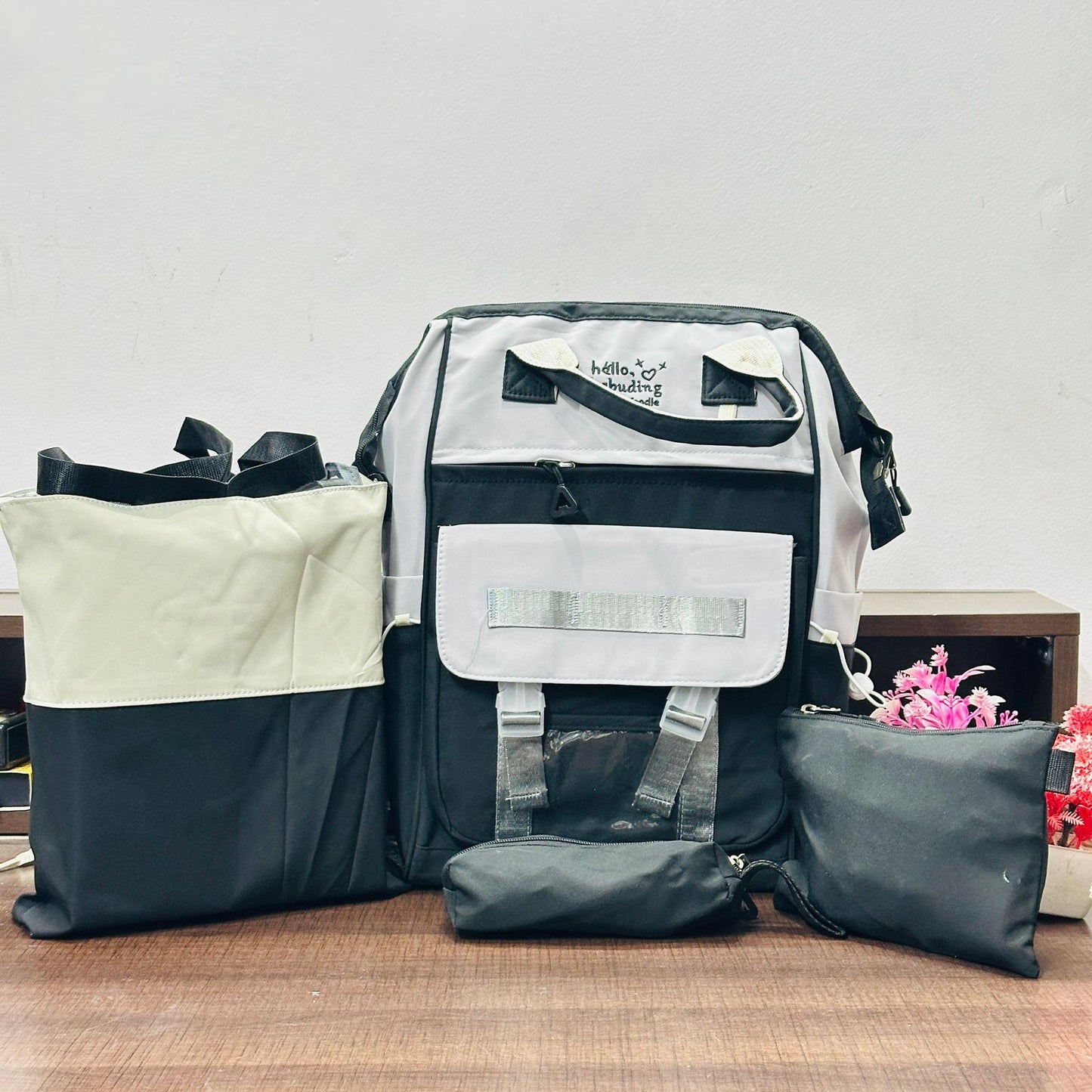 The Ultimate 4-in-1 Multi-Purpose Diaper Bag Combo Set