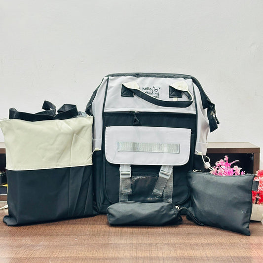 The Ultimate 4-in-1 Multi-Purpose Diaper Bag Combo Set