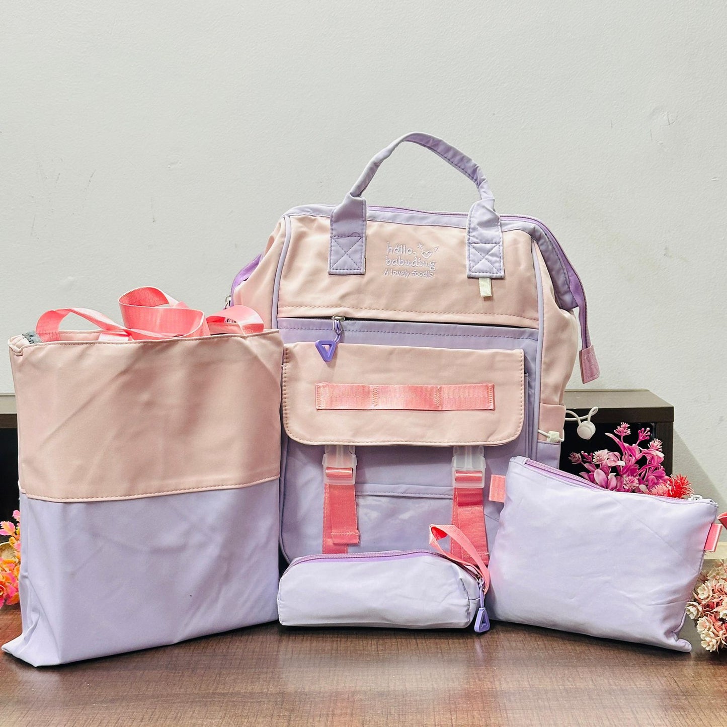 The Ultimate 4-in-1 Multi-Purpose Diaper Bag Combo Set