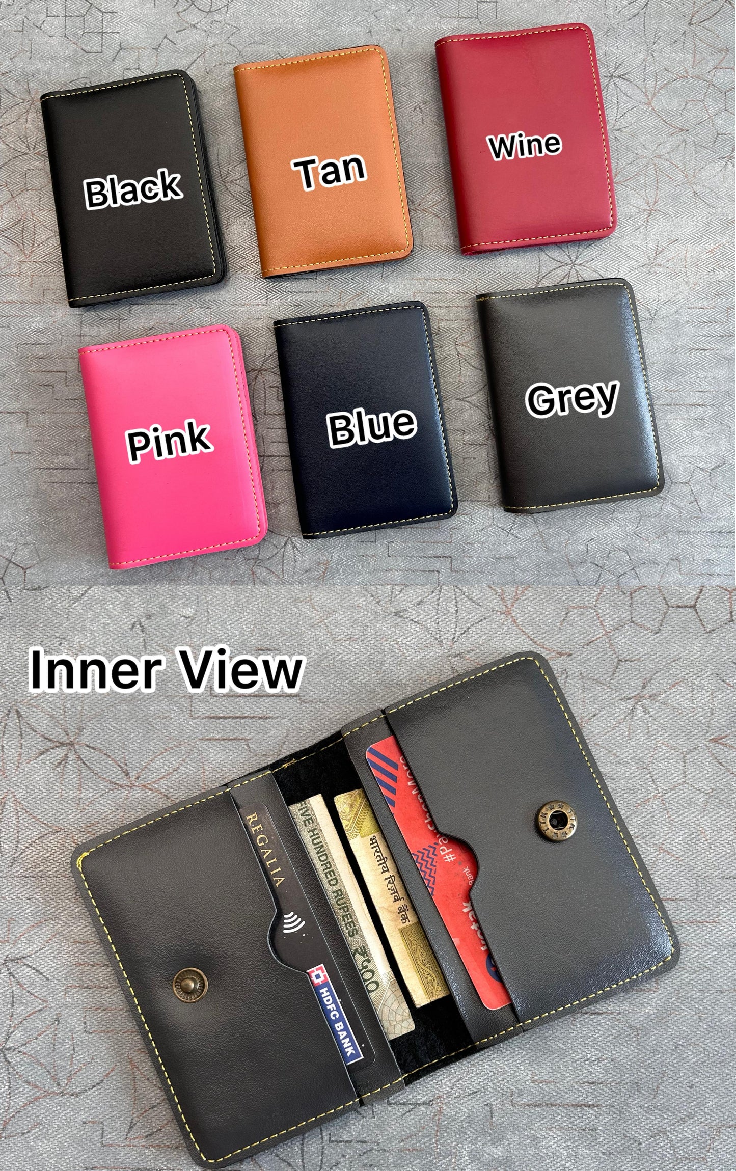 Unisex Small Wallet / Card Holder – Personalized & Compact