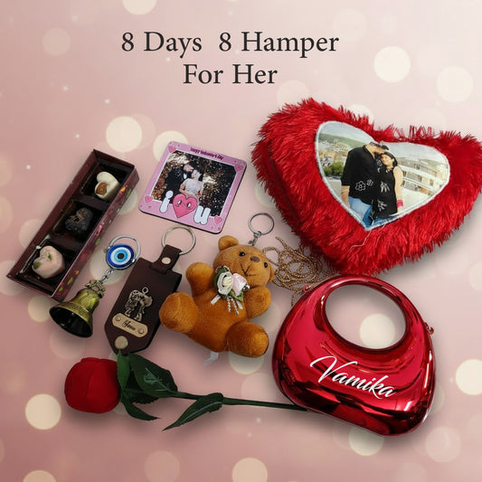 Personalized "Valentine Combo" 8-Day Gift Hamper