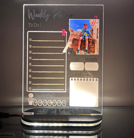 Personalized LED Weekly Planner
