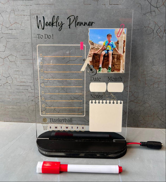Personalized LED Weekly Planner