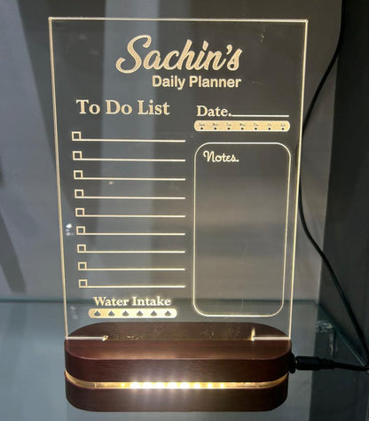 Personalized LED Weekly Planner