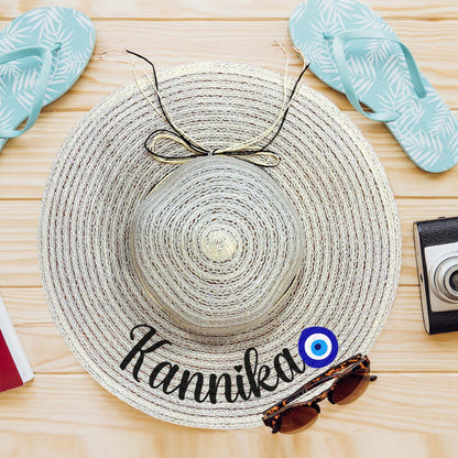 Personalized Straw Beach Hat