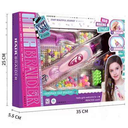 Premium DIY Kids Hair Beader & Styling Kit with Accessories