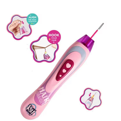 Premium DIY Kids Hair Beader & Styling Kit with Accessories